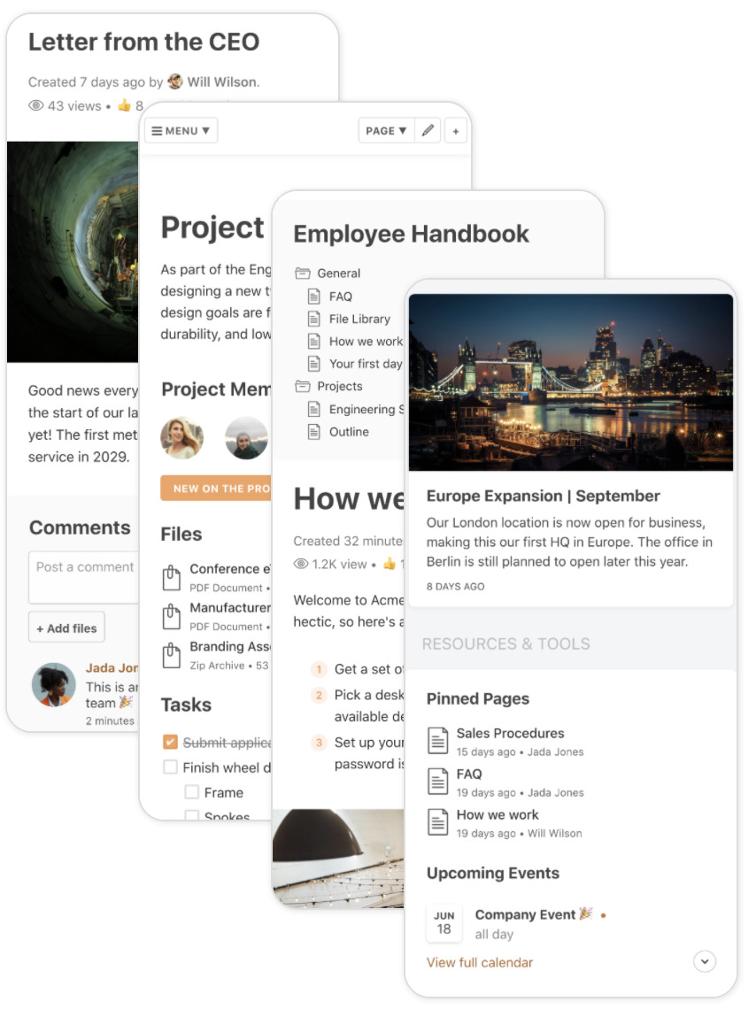 Google Workspace Mobile Intranet